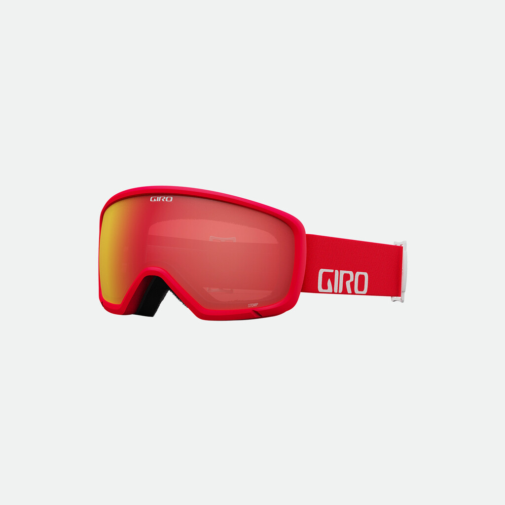 Giro Eyewear - Stomp Flash Goggle - red/white wordmark;amber scarlet S2 - one size