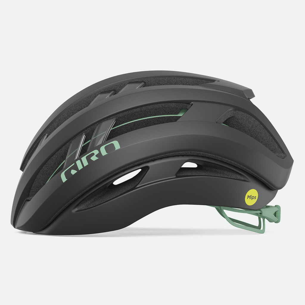 Giro Cycling - Aries Spherical MIPS Helmet - matte met coal/space green