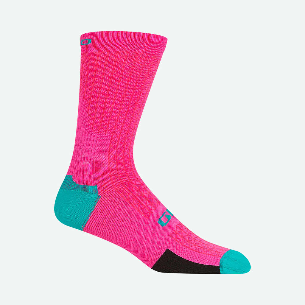 Giro Cycling - HRC Sock II - neon pink/screaming teal