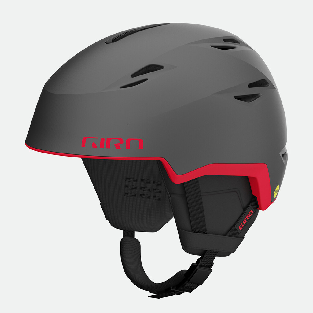Giro Snow - Grid Spherical MIPS Helmet - matte graphite/red