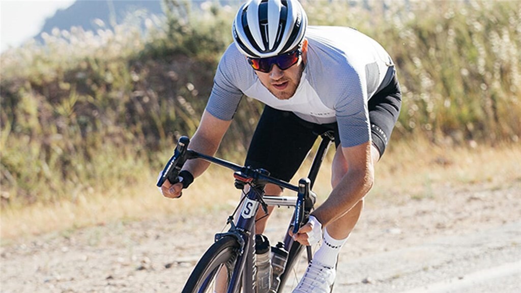 Giro Cycling - Synthe II MIPS Helmet - matte portaro grey/white/red
