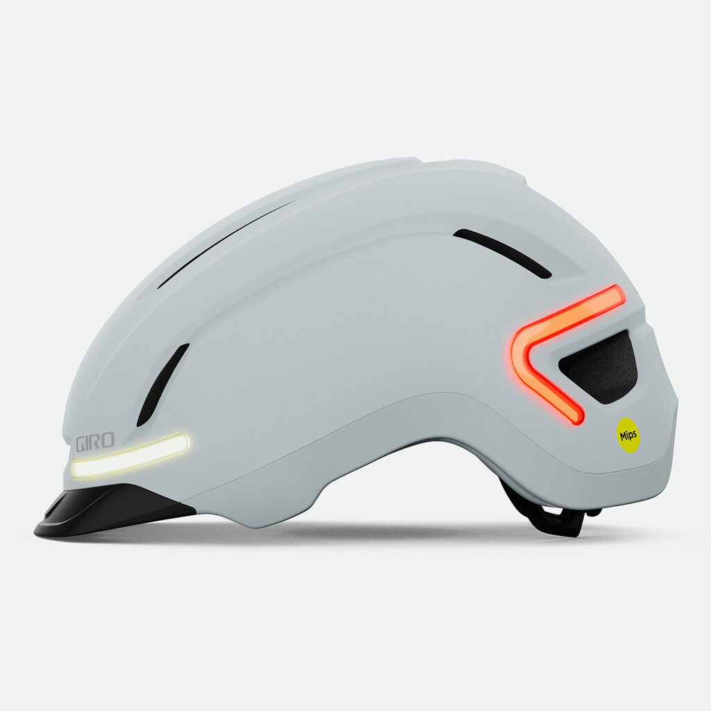 Giro Cycling - Ethos LED MIPS Helmet - matte chalk
