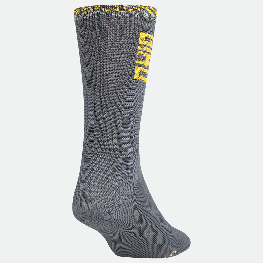 Giro Cycling - Comp Racer High Rise Sock - dark shark/spectra yellow