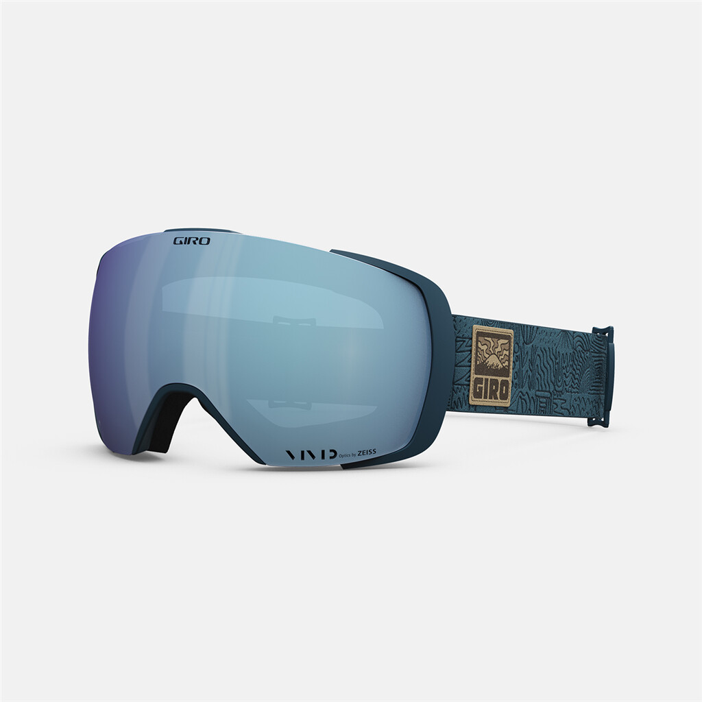 Giro Eyewear - Contact Vivid Goggle - harbor blue adventure grid - vivid royal S2/vivid infra S1