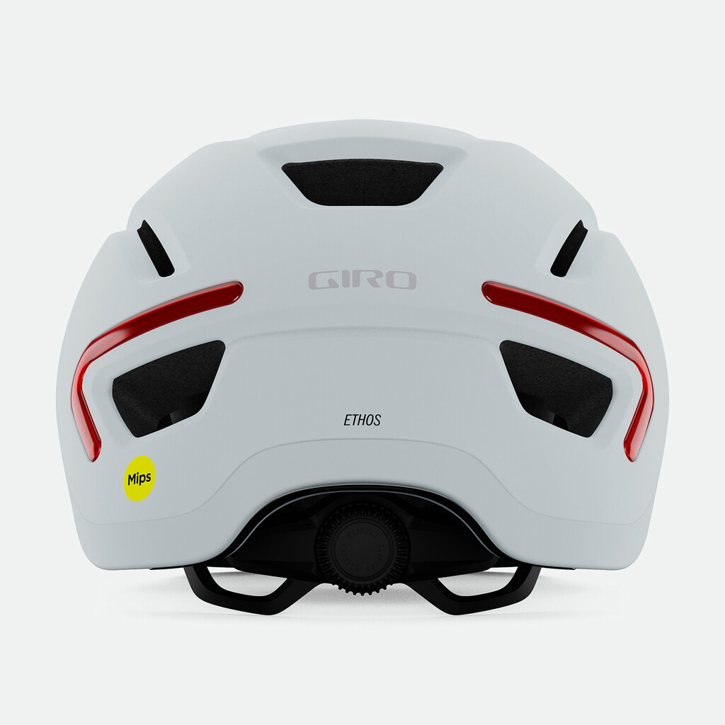 Giro Cycling - Ethos LED Shield MIPS Helmet - matte chalk