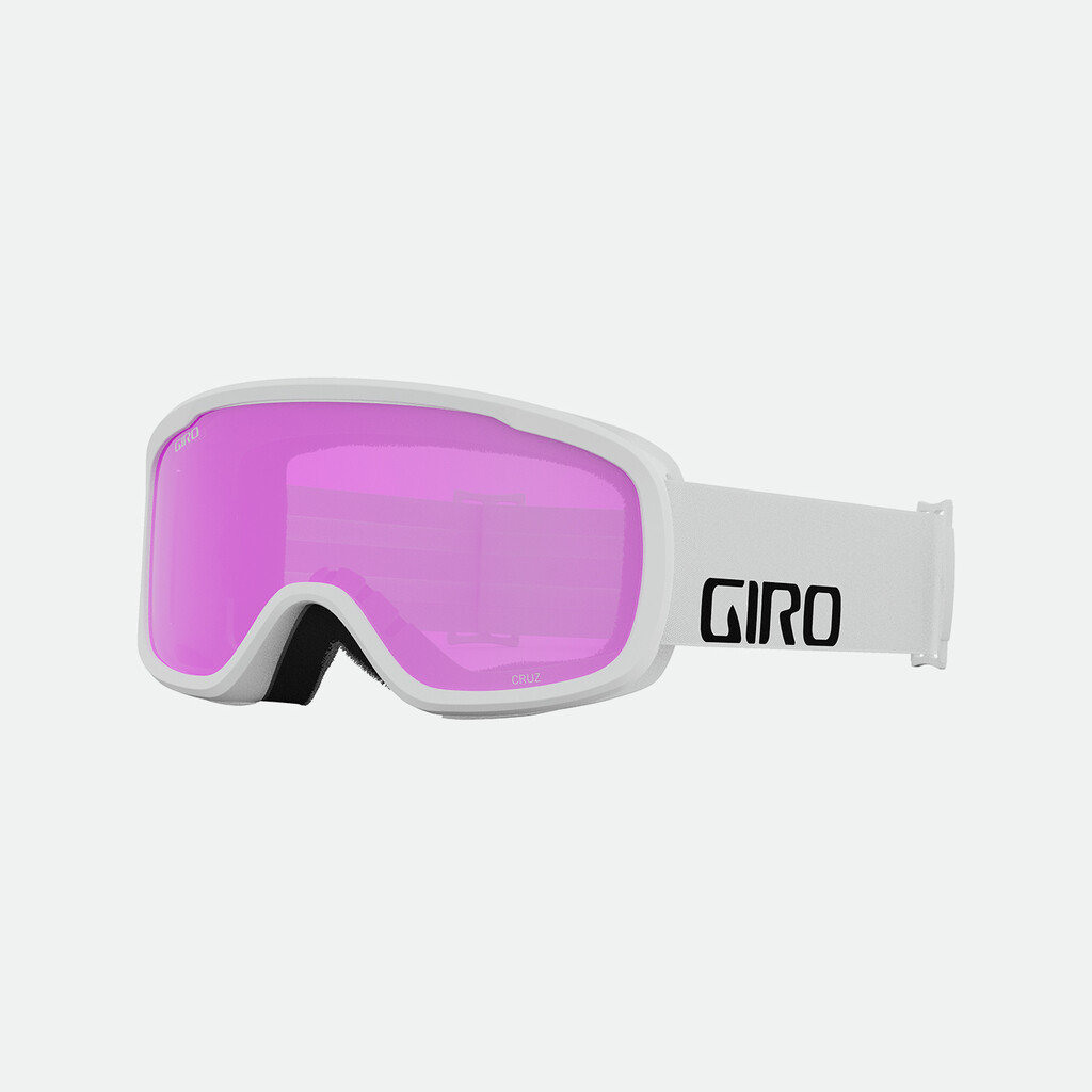 Giro Eyewear - Cruz Flash Goggle - white wordmark;amber pink S2 - one size