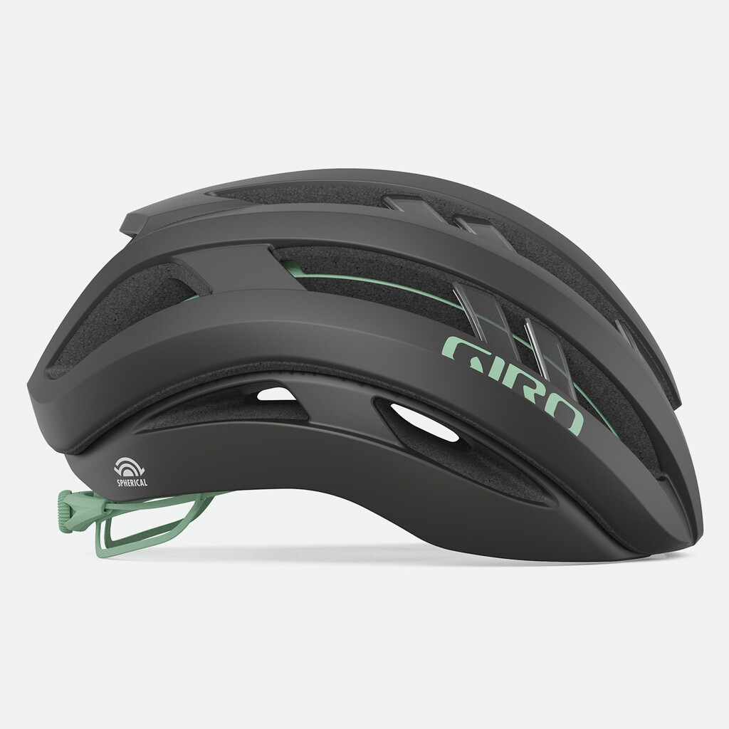 Giro Cycling - Aries Spherical MIPS Helmet - matte met coal/space green