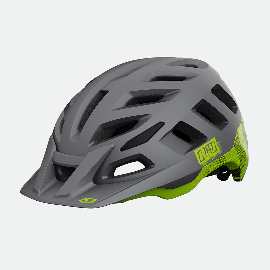 Giro Cycling - Radix MIPS Helmet - matte metallic black/ano lime