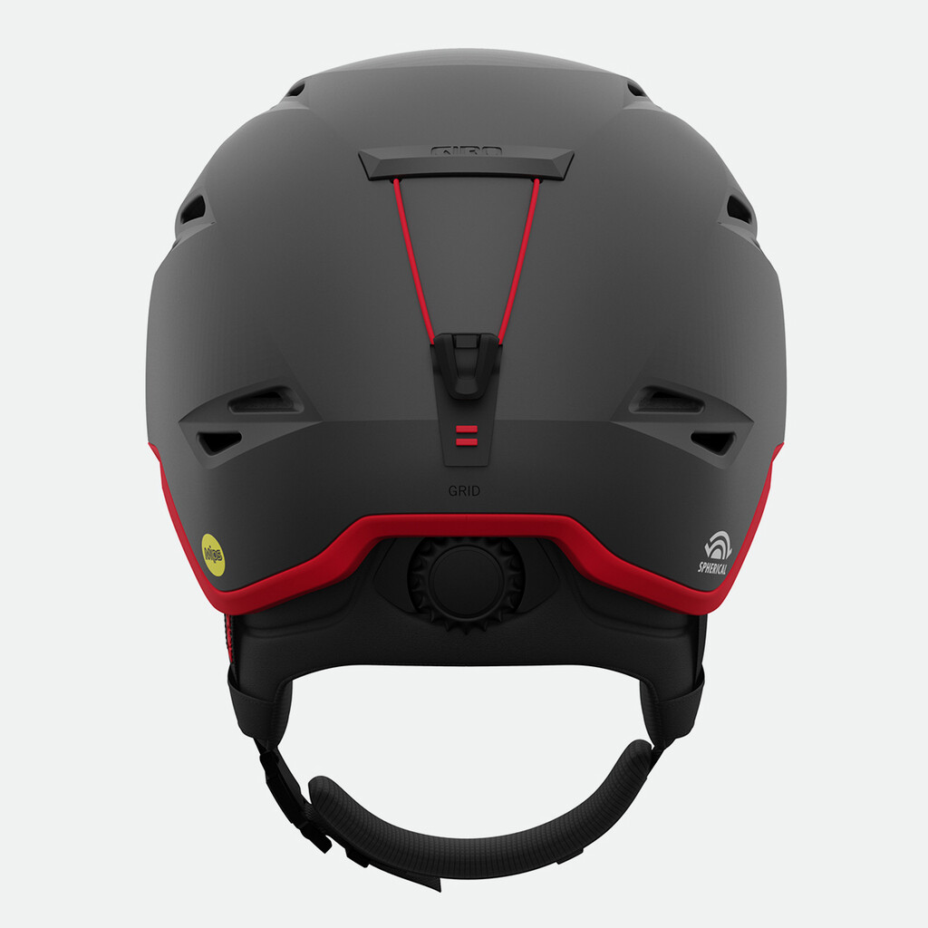 Giro Snow - Grid Spherical MIPS Helmet - matte graphite/red